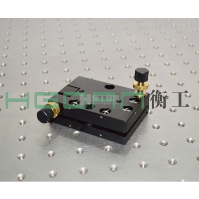 衡工雙軸傾斜俯仰二維微調精密工作位移臺2IM80×60-2